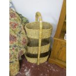 3 tier wicker basket