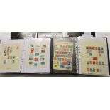 5 folders of stamps - All World labelled A to Z