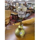 Brass oil lamp