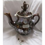 Large Bargeware teapot A/F