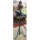 Adjustable stand & oil lamp