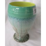 Green Shelley vase