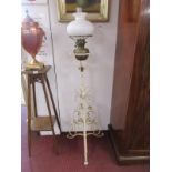 Oil lamp on stand