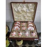 Royal Crown Derby boxed coffee cans & saucers