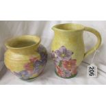 Radford jug and vase