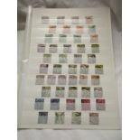 Sheet of GB Victorian Stamps - Jubilee issues