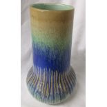 Shelley blue and green dripware vase