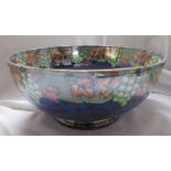 Maling blue lustre glazed fruit bowl
