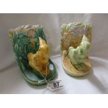 Pair of Beswick rabbit bookends