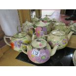 Collection of 5 Arthur Wood teapots & coffee pots