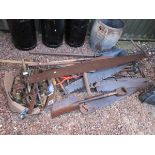 Collection of old garden tools etc