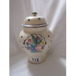 Pierced Poole lidded pot