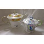 2 Shelley teapots - Regent shape 1 A/F