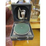 Old wind-up gramophone