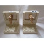 Pair of Sylvac horse bookends