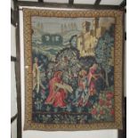 Medieval style tapestry - Approx 175cm x 150cm