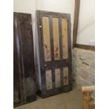 6-panelled painted Edwardian door - 34" x 81"