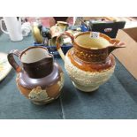 Bargeware Royal Doulton jug and another