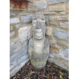 Easter island head statue - Approx height: 84cm