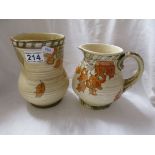 Crown Ducal jug and vase