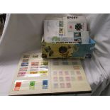 Malaysia stamp stock book & box of FDC's