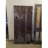 Solid oak ledge & brace door - 35" x 77"