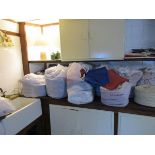 Large quantity of blue/red towels - All laundered