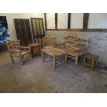 Bamboo seating set