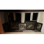 Set of wooden framed prints