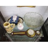 Collectables to include punch set, barometer etc