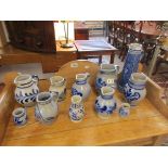 Collection of salt glazed jugs