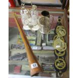 Collectables to include coaching horn, martingale, cruet set etc