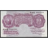 Ten Shillings Peppiatt Emergency issue, Mauve, B251 R80D 995284 A/UNC