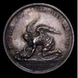 Halfpenny 19th Century London William Till 1834 in silver, Penny sized, Obverse Figure of Time
