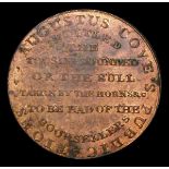 Augustus Cove, London medalet in the style of an 18th Century Halfpenny Token 27mm diameter and in