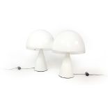 A pair of iGuzzini 'Baobob' table lamps of mushroom form,