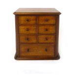 A Victorian mahogany apprentice piece chest of drawers,