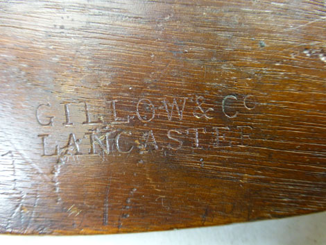 A set of six late 19th century walnut dining chairs, stamped Gillow & Co Lancaster, - Image 3 of 3