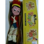 A boxed Pelham puppet SL Bom in original box CONDITION REPORT: Appears complete.