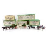 A set of four boxed Britains 'Home Farm' series models, farmers gig,