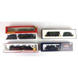 Four various model railway locomotives, to include Bachmann LMS Line in black, No.