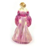 A Royal Doulton trial figure wearing a pink dress, entitled 'Pretty Lady',