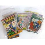 A collection of various comic books ranging from 1960's - 1980's to include a Hawke Man number 2,