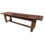 A late 17th century/early 18th century refectory table,