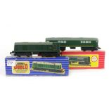 A Hornby Dublo L30 diesel electric locomotive with green livery in original box,
