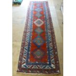 A hand woven Eastern runner,