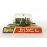 A Dinky Bren Gun Carrier with Anti-Tank Gun in original packaging No.