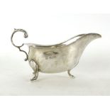 A silver hallmarked sauce boat, Sheffield 1970, weight approx.