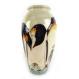 Sally Tuffin for Moorcroft, a limited edition 211/350 vase, decorated with penguins and their young,