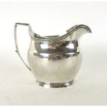 A silver hallmarked cream jug, London 1806, weight approx.